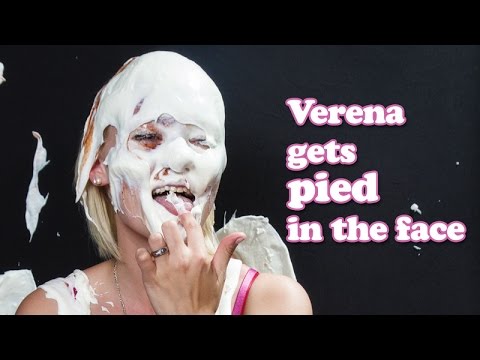 Verena gets pied in the face