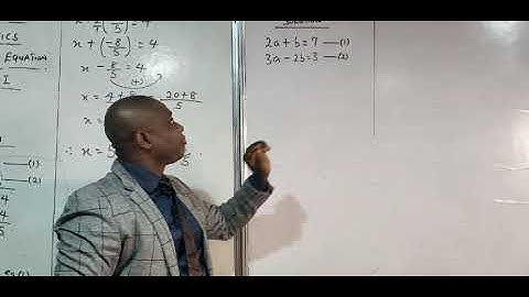Simultaneous Equations (Part II)