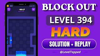 Block Out Level 394 Solution ✅ | Hard Level Explained