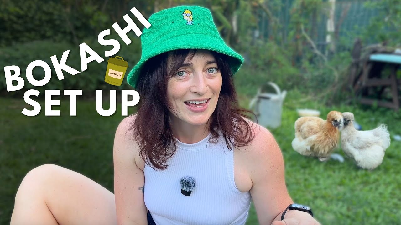 Bokashi Compost Set Up… and My Chickens CAUSE CHAOS 😂