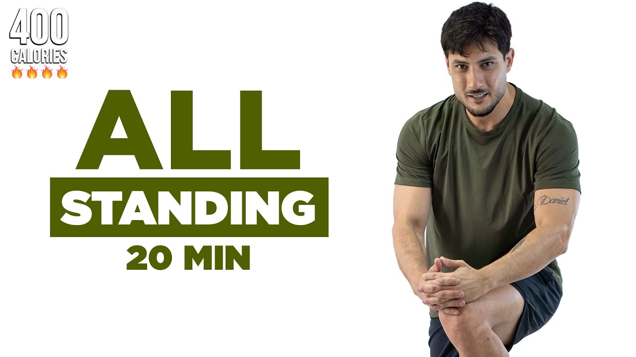 20 MIN ALL STANDING Workout – Full Body Cardio Burn, No Equipment