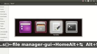 Open gui file manager using terminal