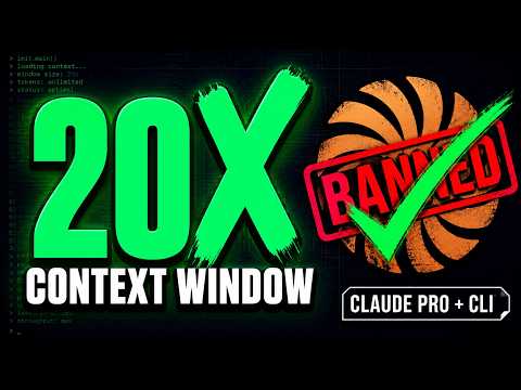 20X Your Context Window Using Claude Pro CLI Without Getting Banned!
