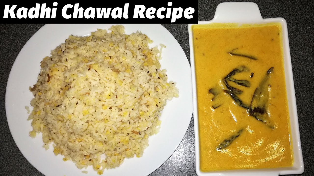 Punjabi Kadi Chawal Recipe Kadhi Pakora Jeera Rice Kadhi Chawal