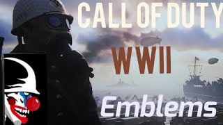 COD WW2 Emblems Tutorial! (WWII Clown)