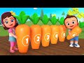 Learn Numbers for Children with Little Babies Fun Play Wooden Carrot Balance Toy Set 3D Kids Edu