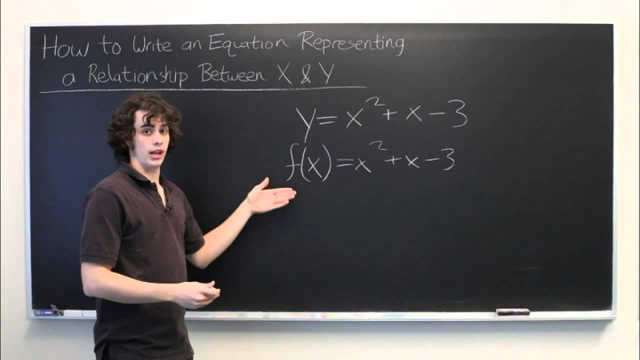 How to Write an Equation That Represents the Relationship Between X & Y ...
