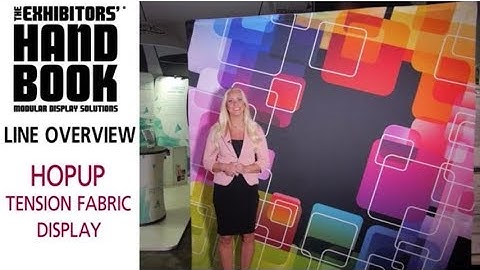 Hopup™ Tension Fabric Display Overview - GLM Displays