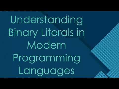 Understanding Binary Literals in Modern Programming Languages