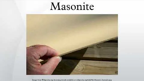 Per cosa si usa la masonite?