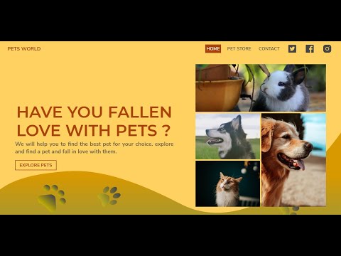 PETS WORLD React Application..