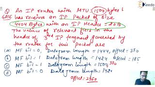 Mastering Fragmentation PART-3 | Network Layer Intro for GATE |  COMPUTER SCIENCE ENGINEERING