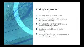 ESG 101: Practical Approaches for Navigating Compliance, Controls, and Sustainability Reporting