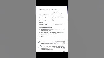 Communication in Everyday Life || SEC || SEM-1 || DU SOL PYQ 2023 #english #exam #du #pyq