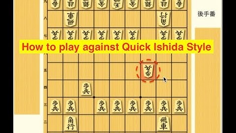 Shogi Opening: How to play against Quick Ishida Style
