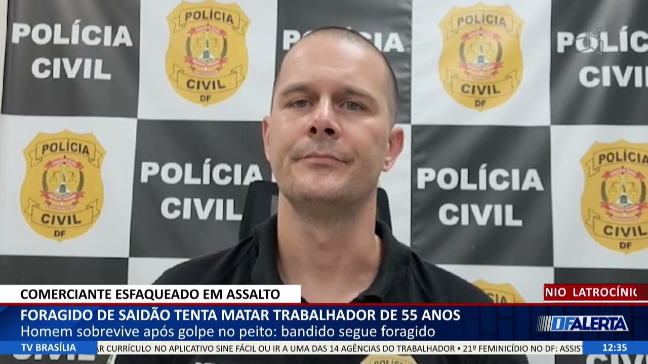 DF ALERTA - Foragido de saidão tenta matar trabalhador de 55 anos