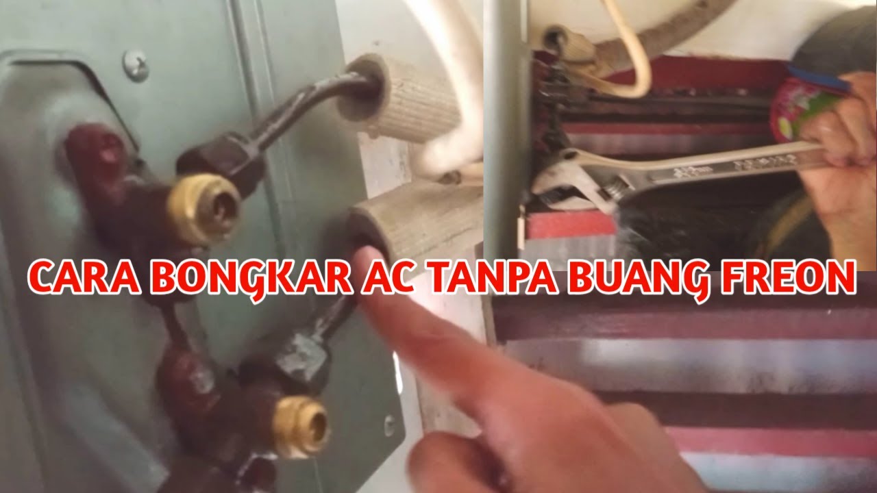 CARA BONGKAR AC TANPA BUANG FREON YouTube