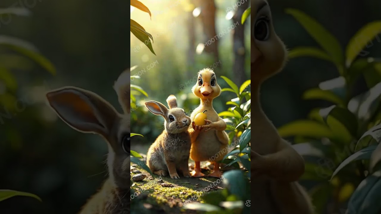 Story of rabbit and 🦆 duck 