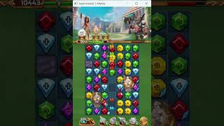 Jewel Ancient 3: Myth Atlantis - How to build Poseidon statue to beat monsters and protect the city screenshot 1