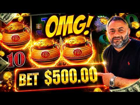 $500 BETS BRING THE RAREST JACKPOT OF MY LIFE!!
