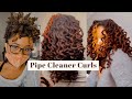 Pipe Cleaner Curls on Locs  + TAKE DOWN | with pictures