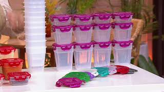 LocknLock 12-Piece Mini Square Storage Set on QVC