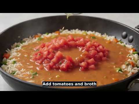 One-Pan Speedy Tomato & Spinach Rice Skillet with Black Beans recipe video thumbnail