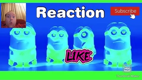 Reaction to (REQUESTED) Minion Banana Song In Helium