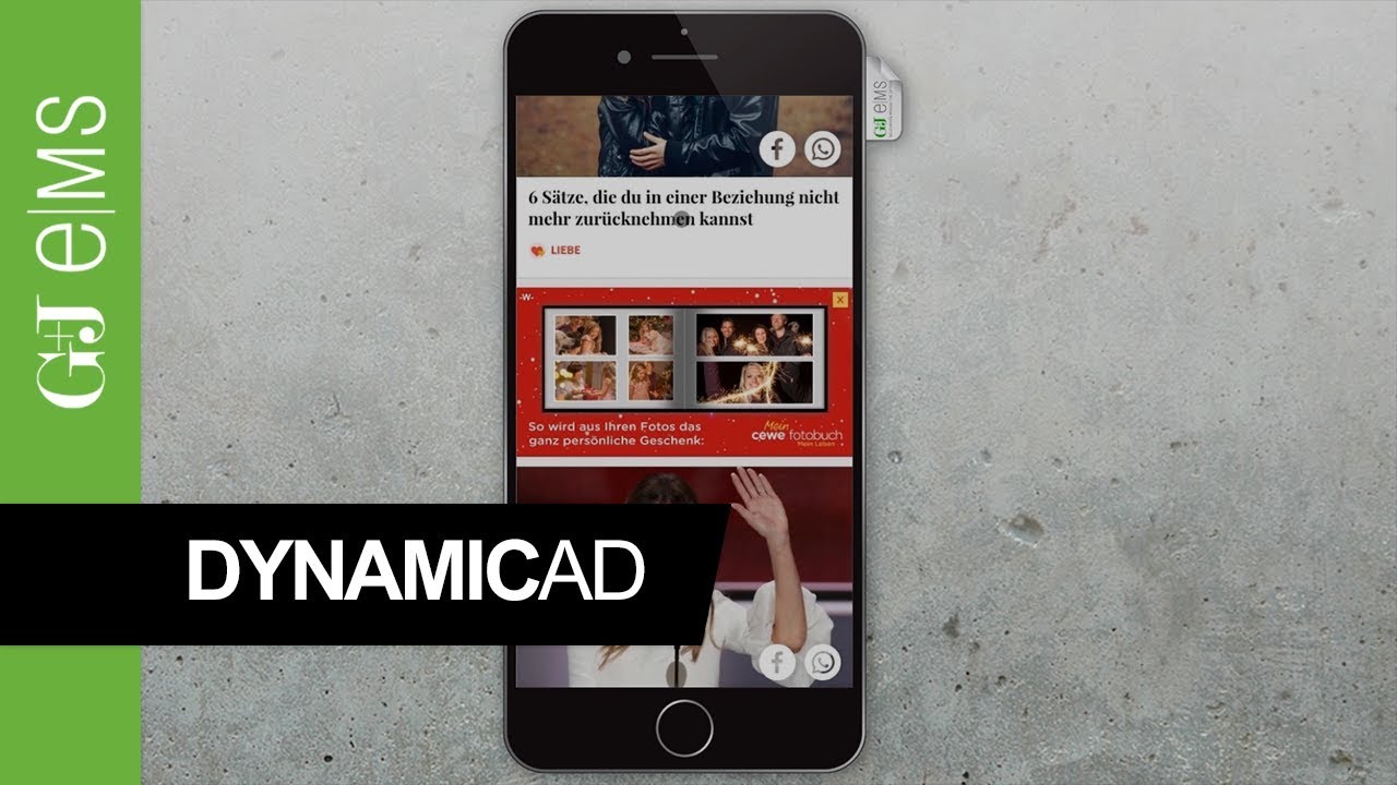 DynamicAd | CEWE | Rich Media Ad Special | G+J e|MS - YouTube