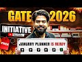 JANUARY PLANNER IS READY 🔥 FREE Initiative for GATE 2026 Aspirants | Vishal Soni Sir