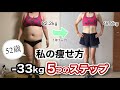 【50代ダイエット】-33kg痩せた方法 “5つのステップ”