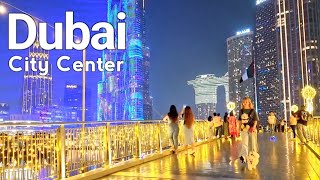 Dubai 4k Amazing Downtown Dubai City Center Walking Tour 