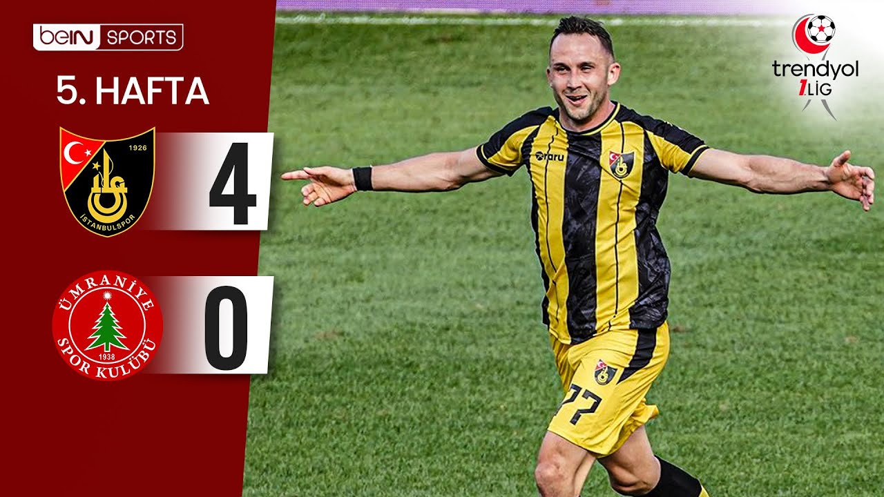 İstanbulspor (4-0) Ümraniyespor | 5. Hafta Maç ÖZETİ | Trendyol 1. Lig - 2025/26