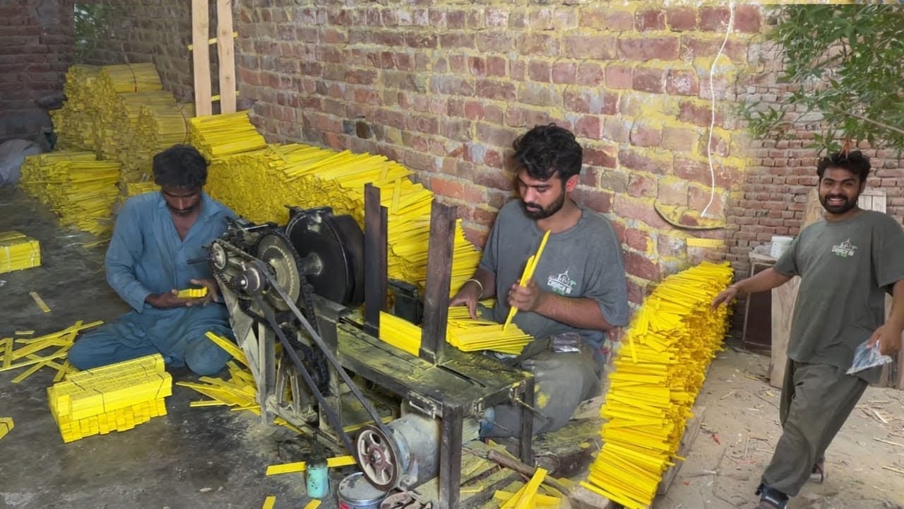 How Millions of 5th Class wooden Geometry Scale manufactured in Developing country
