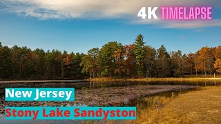 New Jersey Stony Lake Sandyston  Timelapse 4K