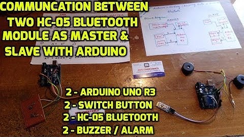 Communication Between Two HC-05 Bluetooth Module As Master and Slave with Arduino