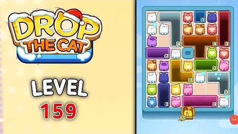 Drop the cat level 159 walkthrough solution gameplay