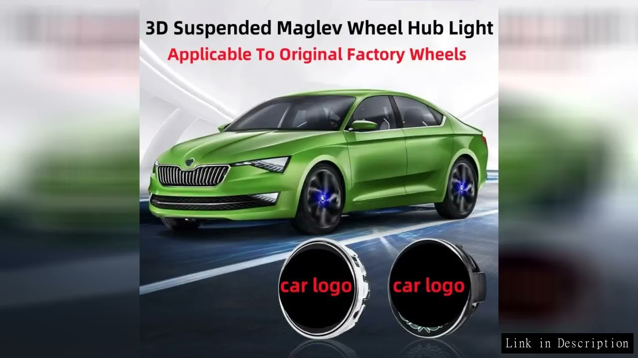 Hub Light Car Wheel Caps Light Center Cover Lighting Cap Floating Illumination LED For Skoda Octavia