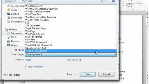 Word 2010 Tutorial Working with Word File Formats Microsoft Training Lesson 2.13