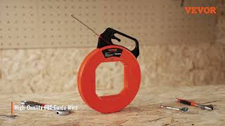VEVOR Fish Tape: 240ft Steel Wire Puller - No More Stuck Cables in Walls & Conduits!