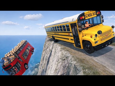 School Bus Hits a Fully Loaded Passenger Bus! 😱💥 | BeamNG.drive #6