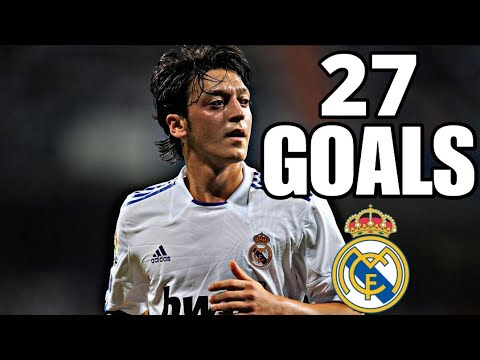 جميع اهداف مسعود اوزيل مع ريال مدريد 27 هدف HD تعليق عربي
