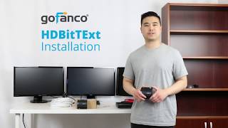 How To Install Gofanco Hdmi Extender Kit, 1 Source To Multiple Display Over Cat Cable Hdbittv2