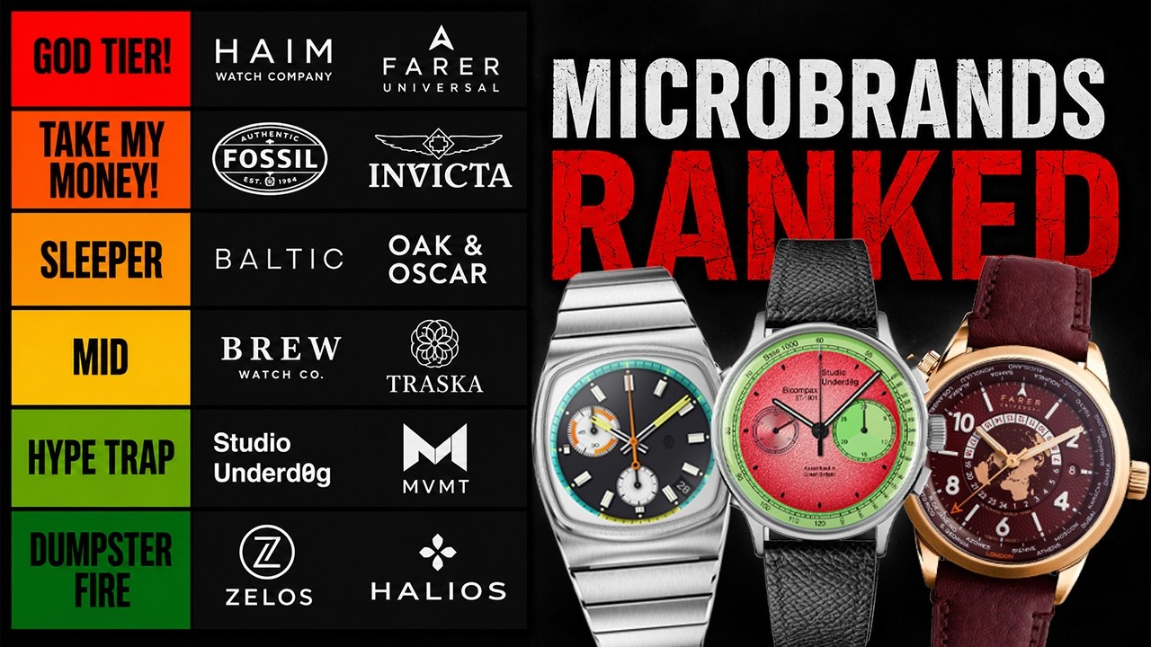 The 2026 Microbrand Tier List: Which Brands Are Actually Worth It? - YouTube - The Watch Bros