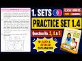 Class 9 | Practice set 1.4 | Chapter 1 Sets | Maths part 1 | Maharashtra State Board