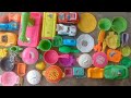 Diy unboxing kitchen Set l kitchen plastic set | mini cooking Kitchen set | Plastic Kitchen set | 40