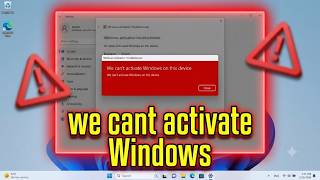 Fix Activation Troubleshooter error we cant activate Windows on this device in Windows 11