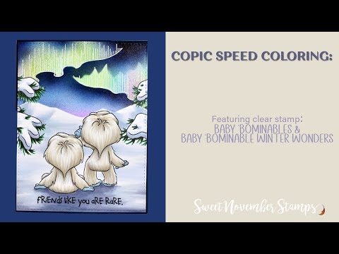 Baby Bominable Copic Speed Coloring with Airbrushing - YouTube