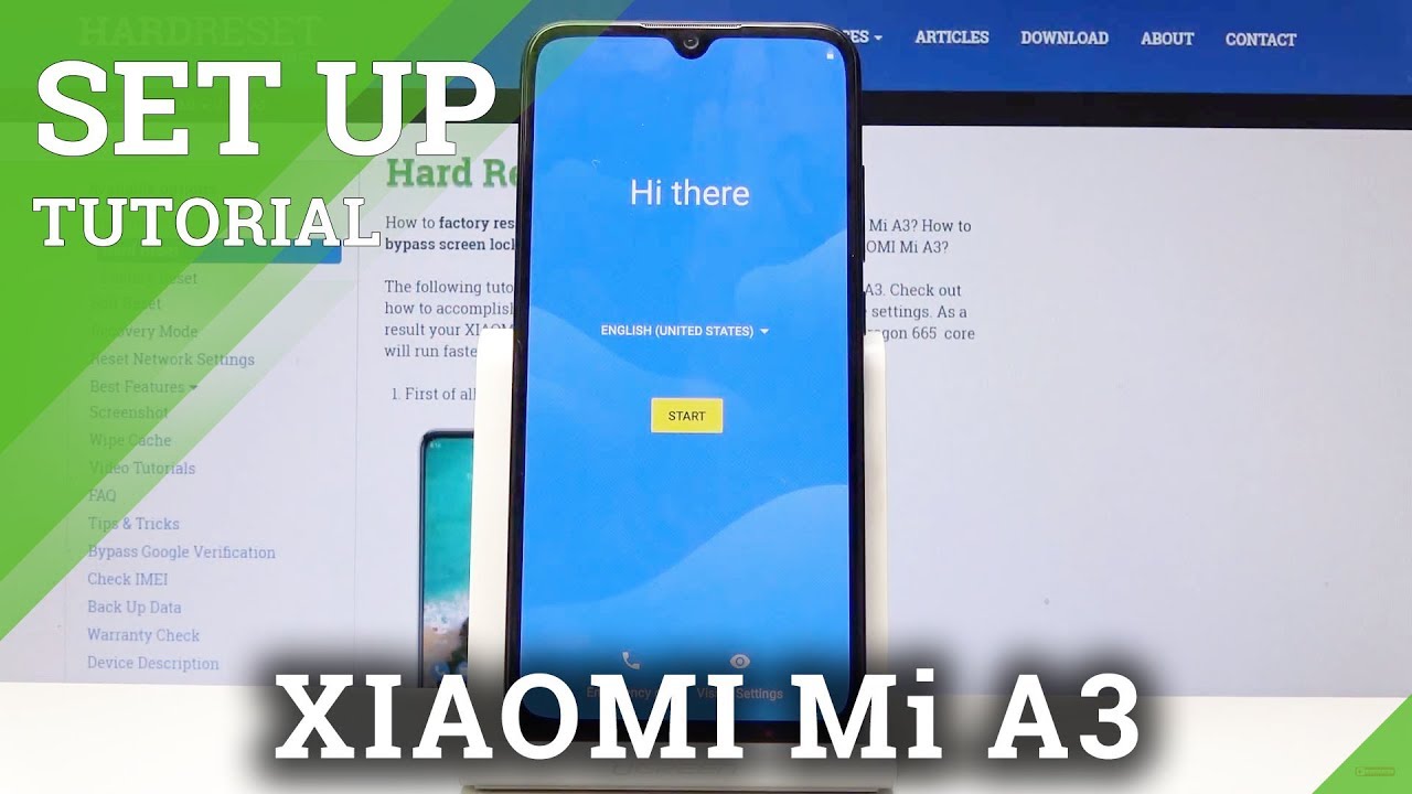 XIAOMI Mi A3 Set Up Process / Activation Process