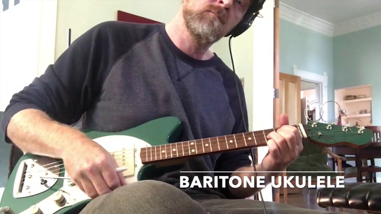 Jazzmaster Electric Baritone Ukulele - Seymour Duncan Antiquity pickups